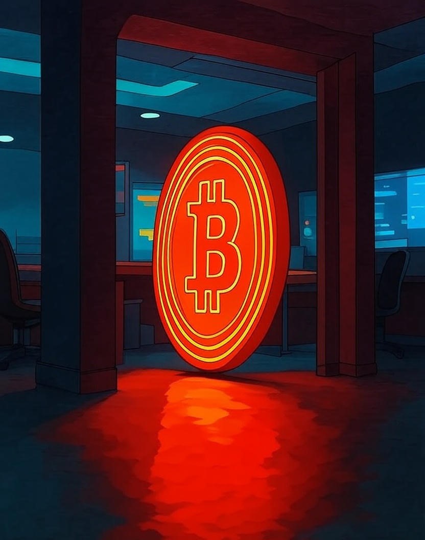 Hong Kong stock ticker for Daren International (01957.HK) with Bitcoin logo, representing corporate crypto consideration