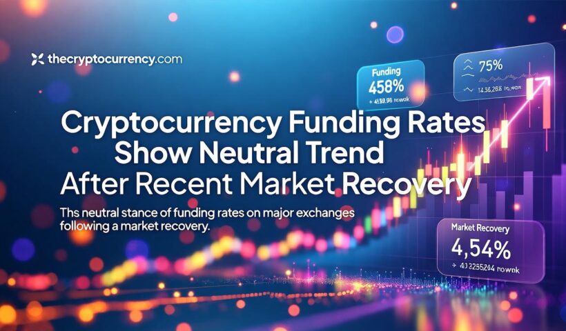 Chart showing cryptocurrency funding rates returning to neutral levels following recent market recovery