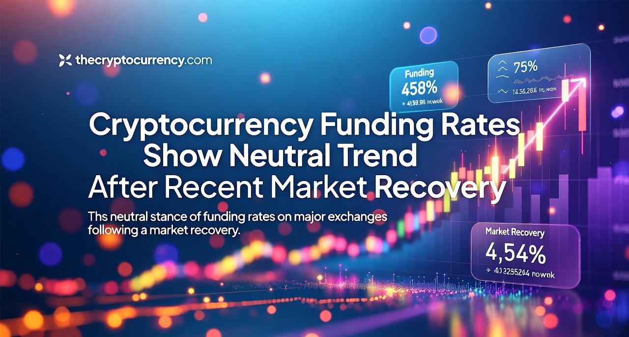Chart showing cryptocurrency funding rates returning to neutral levels following recent market recovery