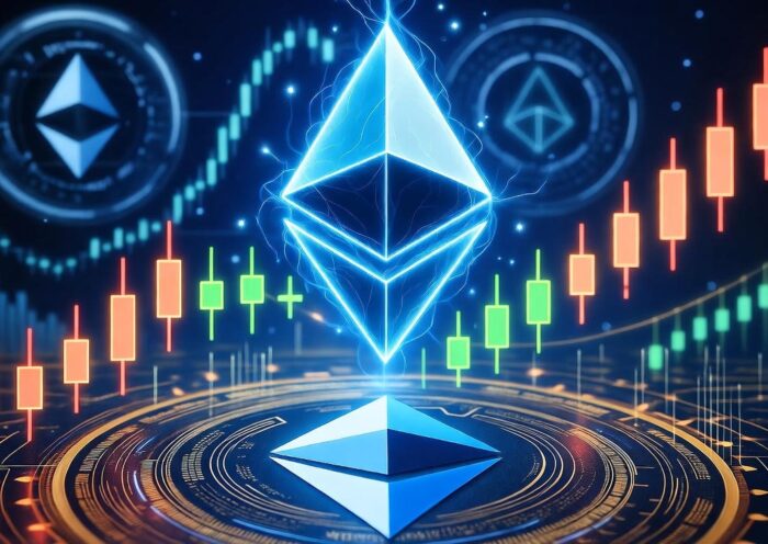 Ethereum (ETH) price chart showing an expanded wedge pattern and key support levels