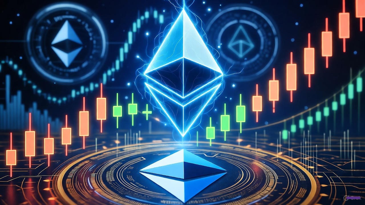 Ethereum (ETH) price chart showing an expanded wedge pattern and key support levels