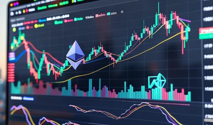 Quantum Solutions corporate logo with Ethereum blockchain visualization showing 500 ETH purchase