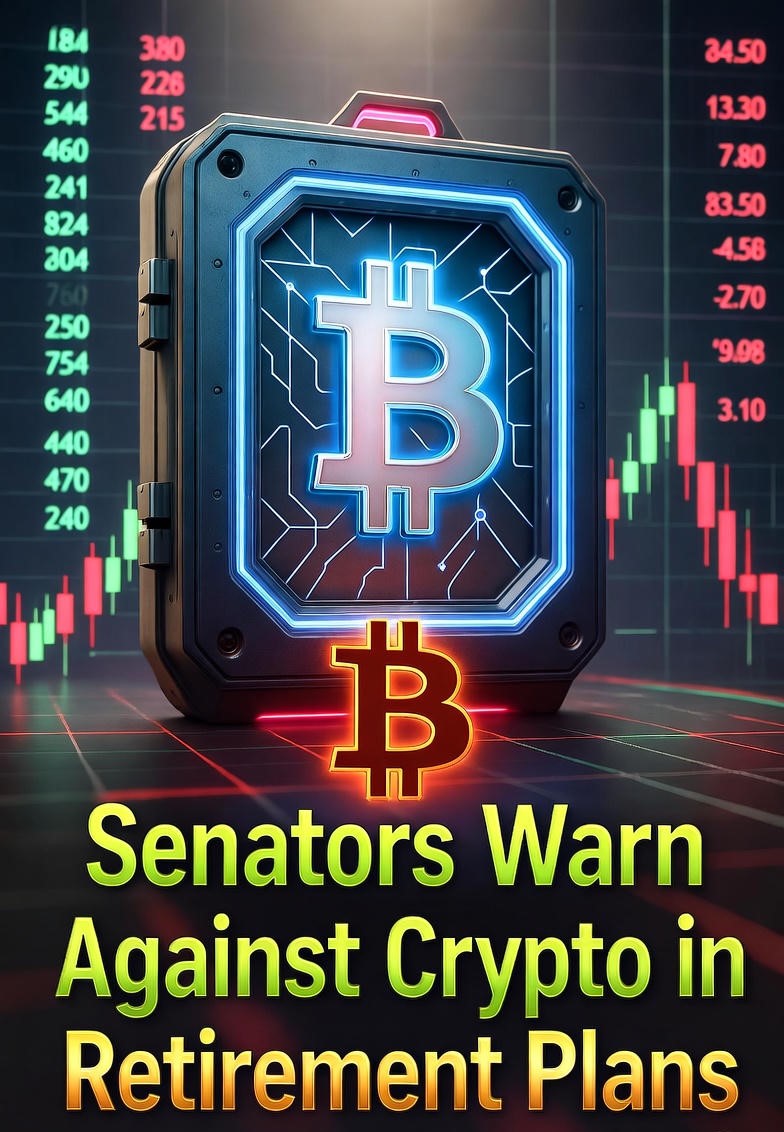 U.S. Senators Elizabeth Warren and Bernie Sanders at a hearing on cryptocurrency investments