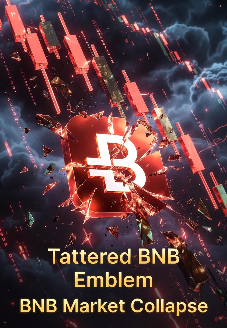 BNB price chart showing an 8.1% drop below the 890 USDT support level on November 14, 2025